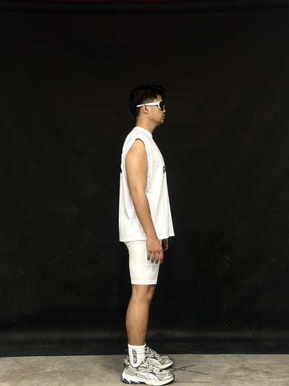 Series 3 Boxy Tee Sleeveless White